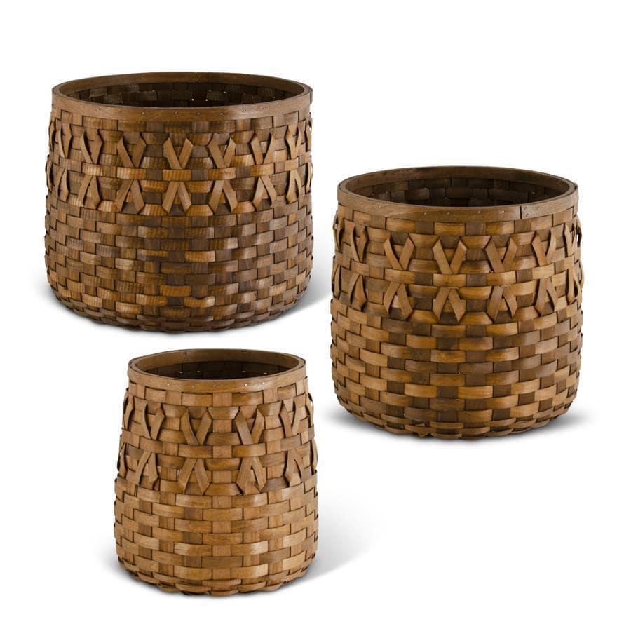 Brown Round Basket